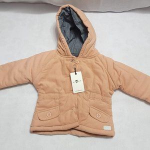 7 For All Mankind, Girl's 12m, Pinkish, Botton Up, Winter Coat